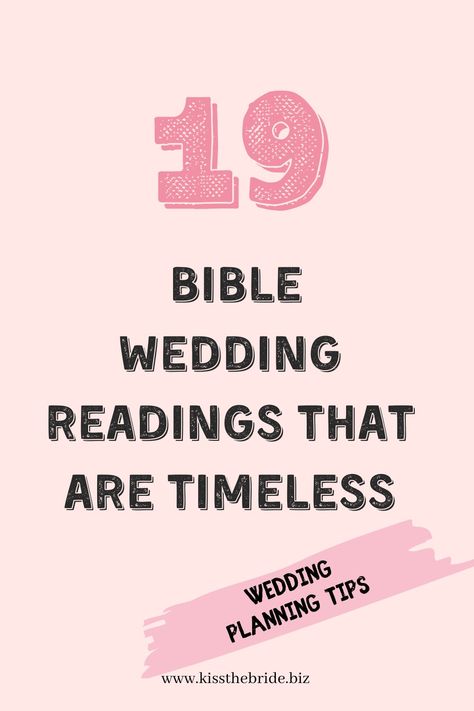 Bible Reading Wedding, Scripture Reading For Wedding, Wedding Ceremony Scripture, Bible Passages For Wedding Ceremony, Biblical Wedding Readings, Bible Reading For Wedding Ceremony, Wedding Readings Ceremony, Wedding Shower Devotional Ideas, Christian Wedding Traditions Ideas