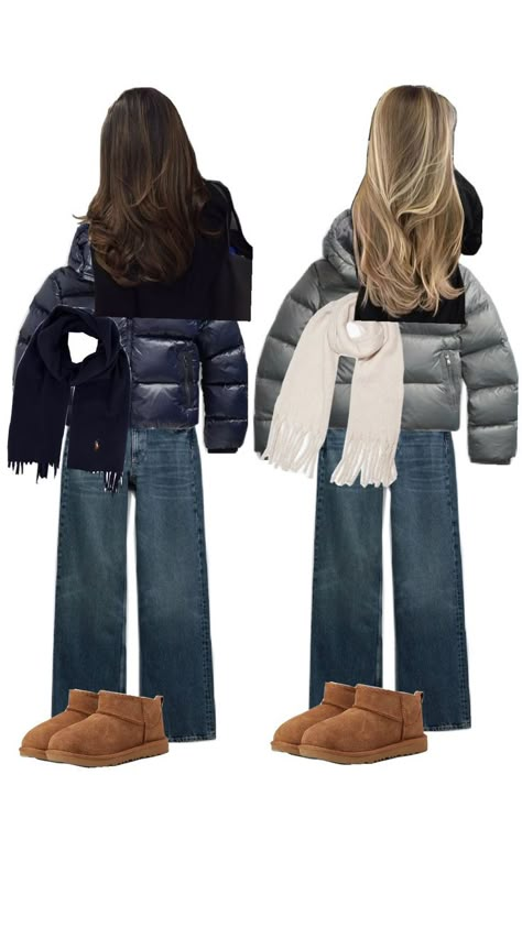 winter duo outfits Matching Outfits Best Friend Winter, Double Date Outfit, Matching Winter Outfits, Partner Outfits, Scandinavian Style Winter, Duo Outfits, Duo Ideas, Fall Autumn Outfits, Matching Outfit Ideas