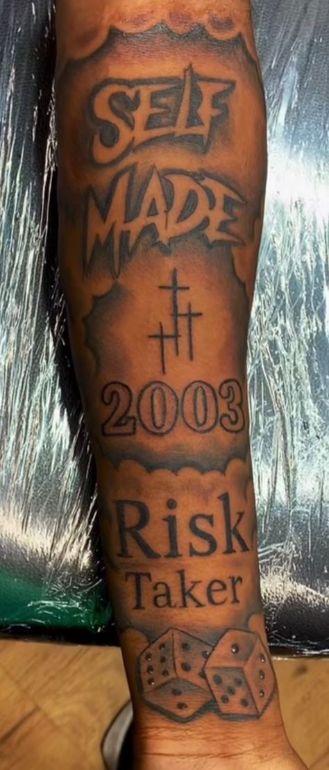 Black Boys Tattoos, Psalms 23:4 Tattoos Men, Tattoo Ideas Male Forearm, Prepare For The Worst Pray For The Best Tattoo, Leg Sleeve Tattoo Male For Men, Self Made Tattoo Men, Filler Tattoo Ideas Gap Men, Outer Forearm Tattoo Men Half Sleeves, Tuff Tattoos