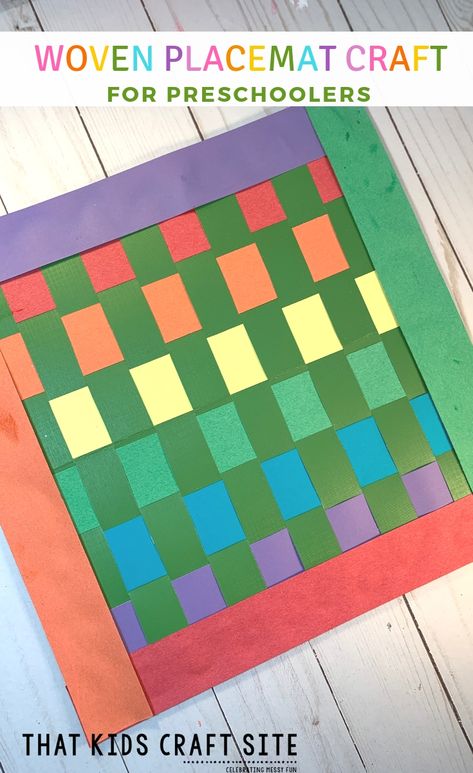 Woven Paper Placemats, Diy Placemats For Kids, Kids Crafts Toddlers, St Patrick's Day Preschool, St Patrick Day Snacks, Preschool Skills, Kids Fun Activities, Plan Board, Homeschool Room Ideas