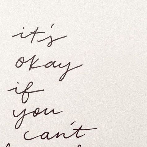 Jacqueline Whitney on Instagram: "It’s okay if you can’t do it all today, you did enough. Life is a lot. Let yourself just be what you need to be to be okay today. 🤍" Learning To Be Okay By Yourself, It’s Okay To Not Be Okay Quotes, Ill Be Okay Quotes, School Manifestation, Jacqueline Whitney, Be Okay Quotes, Okay Quotes, Supportive Messages, Post Grad