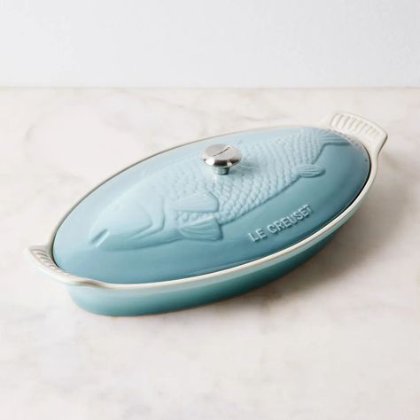 Le Creuset Fish Baker, Stoneware, 5 Colors House Appliances, Colourful Kitchen, Coconut Bowls, 2024 Wishlist, Le Creuset Stoneware, Cute Kitchen, Stainless Steel Straws, Humble Abode, Le Creuset