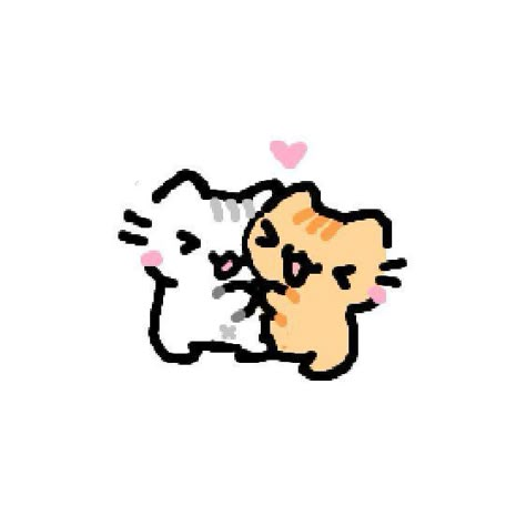 Reaction Images Flustered, Cat Couple Drawing, Silly Cat Art, Love Emoji Art, Hugging Drawing, Silly Drawings, Cat Doodles, Cute Hug, Silly Doodles