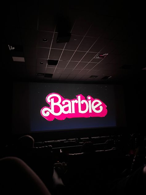 Barbie Movie In Theatre, Movie Theatre Aesthetic, Barbie Movie Aesthetic, Pink Aesthetic Coquette, Theater Aesthetic, Movie Theater Aesthetic, Barbie 2023, Movie Theatre, Instagram Creative Ideas