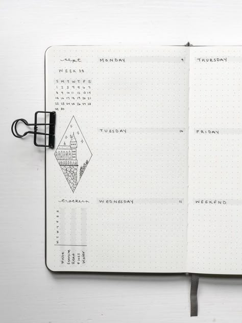 Harry Potter Weekly Spread, Weekly Spread Bullet Journal Minimalist, Bujo Minimalist Weekly, Bujo Inspiration Minimalist, Bujo Weekly Spread Minimalist, Simple Journal Design, Bujo Ideas Minimalist, Simple Bujo Spreads, Bullet Journal Weekly Spread Minimalist