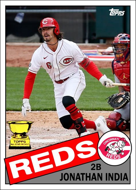 Jonathan India Reds, Reds Baseball, Cincinnati Reds, Cincinnati, All Star, Baseball Cards, Baseball, India, Stars