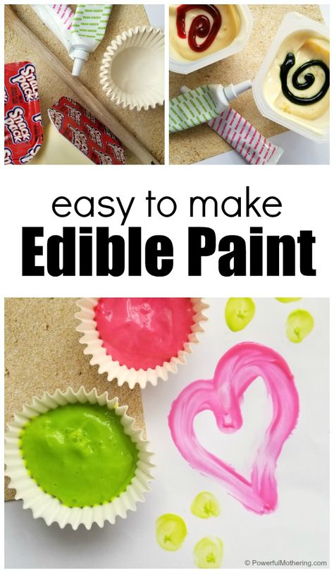 How To Make Edible Paint For Kids With Just A Few Ingredients How To Make Edible Paint, Toddler Home Activities, Camping Activity, Paint For Kids, Toddler Projects, 2023 Food, Sensory Dough, Paint Recipe, Finger Paints