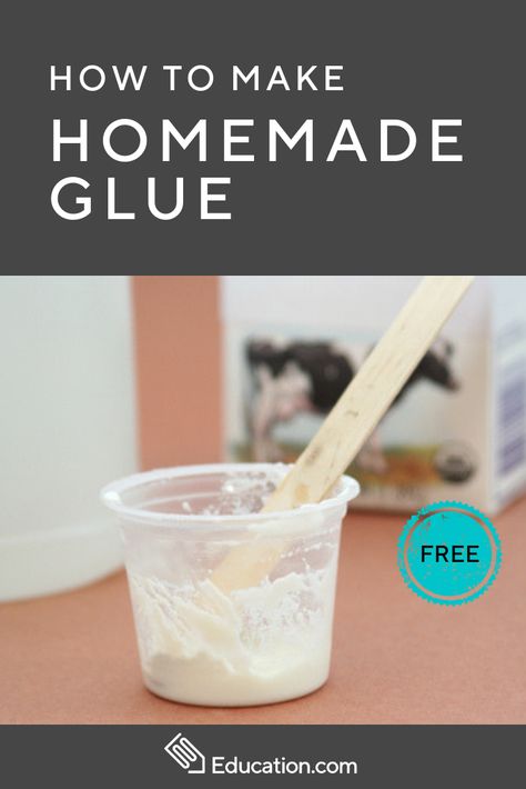 Make Homemade Glue! This surprisingly good glue recipe comes from common kitchen items. #science #physicalscience #artsandcrafts #craftsforkids #scienceforkids #kidscience #educationdotcom Homemade Glue, Glue Recipe, Earth Science Projects, Everyday Science, Steam Ideas, Survival Kit For Teachers, Elementary Activities, Easy Science, Diy Activities