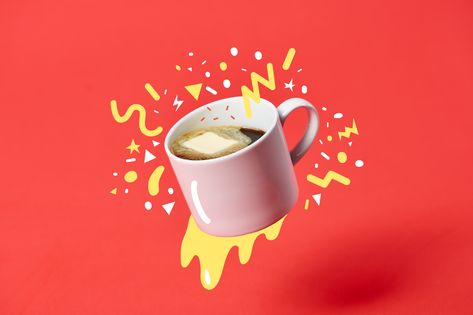 Does Bulletproof Coffee Actually Give You More Energy? — Wellness Questions Wellness Questions, Coffee Questions, Coffee Effects, Coffee Shop Names, Coffee Energy, Low Carb Vegetarian, Bulletproof Coffee, Coffee Logo, More Energy