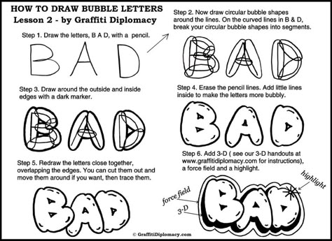 Graffiti Tutorial, Shapes Lessons, Classe D'art, Art Handouts, Bubble Drawing, Graffiti Names, Alphabet Graffiti, Graffiti Art Letters, Graffiti Fonts