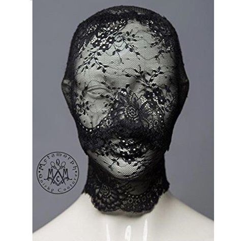 😻#LaceMask Veil Over Face, Lace Hood, Mask Photoshoot, Mask Full Face, Face Lace, Lace Face Mask, Face Veil, Mask Masquerade, Lace Mask