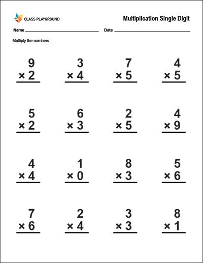 Print a multiplication single digit worksheet. Maths Worksheet For Class 2 Multiplication, Multiplication Worksheets Class 2, Grade 2 Math Worksheets Multiplication, 1 Digit Multiplication Worksheets, Times Tables Worksheets, Math Division Worksheets, Multiplication Facts Worksheets, Math Multiplication Worksheets, Line Math