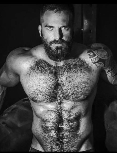 Hyper masculine Hyper Masculine, Bohemian Men, Rough Trade, Pattern Baldness, Muscle Bear, Masculine Men, Bear Men, Beard No Mustache, Muscle Men