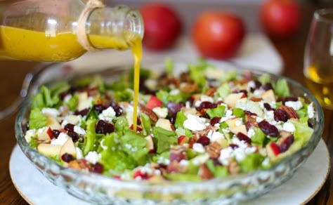 I’ve been serving this simple, fall-inspired Autumn Chopped Salad with Apple Cider Vinaigrette at my weeknight and my holiday tables for years. It never sticks around long. The combo of sweet tart apples and craisins, smoky bacon, tangy feta, and crunchy pecans creates a flavor experience in your mouth! #salad #choppedsalad #holidaymeal #applecider Autumn Chopped Salad, Salad With Apple Cider Vinaigrette, Chopped Salads, Apple Cider Vinaigrette, Thriving Home, Cider Vinaigrette, Holiday Salads, Autumn Salad, Crunchy Pecans