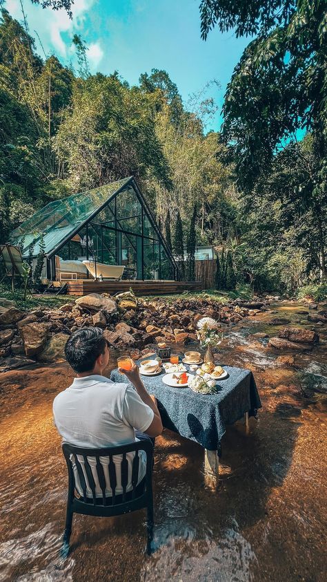 sunny_rung on Instagram: Imagine waking up in this beautiful glamping site. 🙂🍃 📍 @norden_glamping , Chiang Mai . . . . . . . . . . . . . . . #cozyvibes #cabinlife… Norden Glamping, Travel Reels, Slow Lifestyle, Glamping Site, Cabin In The Woods, Slow Life, Cabin Life, China Travel, Chiang Mai