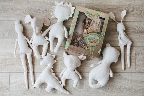 Diy Doll Kit, Toy Craft Kit, Handmade Games, Diy Teddy Bear, Lion Toys, Christmas Advent Calendar Diy, Art Kits For Kids, Teddy Bear Birthday, Elephant Toy