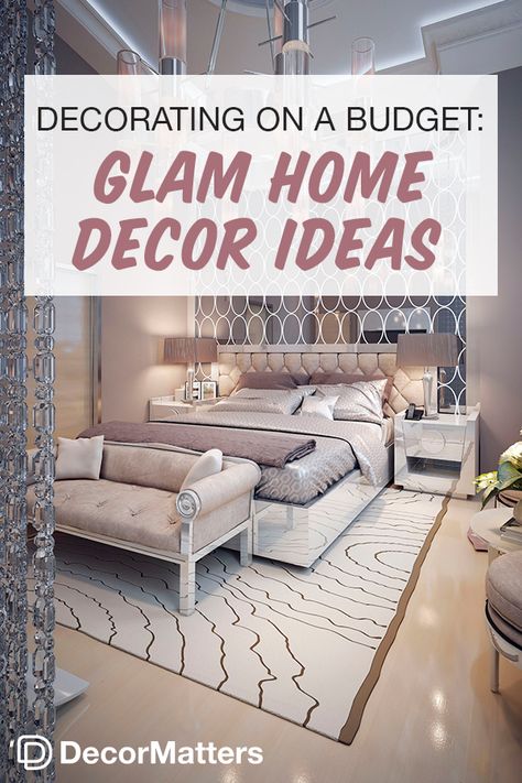 Glam Bedroom Ideas, Glamour Interiors, Mirror Furniture, Glam Bedroom Decor, Glam Home Decor, Aesthetic Interior Design, Design Mirror, Glam Bedroom, Aesthetic Interior