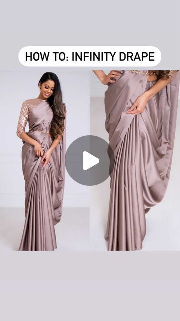 Mauve Saree, Tia Bhuva, Saree Silhouette, Rose Gold Birthday, Gold Birthday, The Rose, Style Ideas, Step By Step, Saree