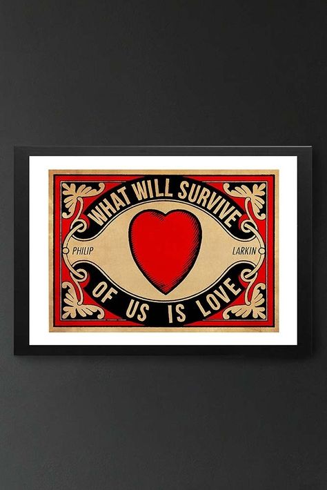 Rocket St George, Indie Prints, 40th Birthday Party Ideas, Retro Style Posters, East End Prints, Heart Art Print, Rockett St George, Flat Art, Match Box