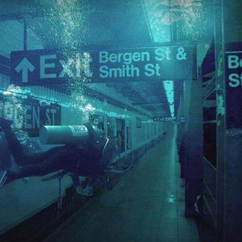 Brooklyn Subway, Subway Station, New York Subway, Dreamcore Weirdcore, Nyc Subway, Abandoned Places, Scuba Diving, Titanic, Diver