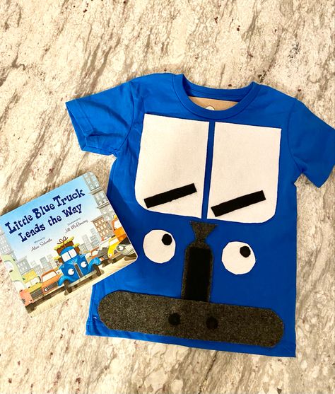 Little blue truck Little Blue Truck Halloween Costume, Little Blue Truck Pumpkin, Little Blue Truck Costume, Truck Costume Diy, Book Character Parade, Truck Costume, Storybook Character Costumes, Teddy Christmas, Truck Crafts