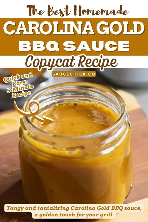 Carolina Gold BBQ Sauce Carolina Mustard Sauce, Carolina Gold Bbq Sauce Recipe, Carolina Vinegar Bbq Sauce, Bariatric Puree, South Carolina Bbq Sauce, Carolina Mustard Bbq Sauce, Carolina Gold Bbq Sauce, Mustard Based Bbq Sauce, Gold Bbq Sauce