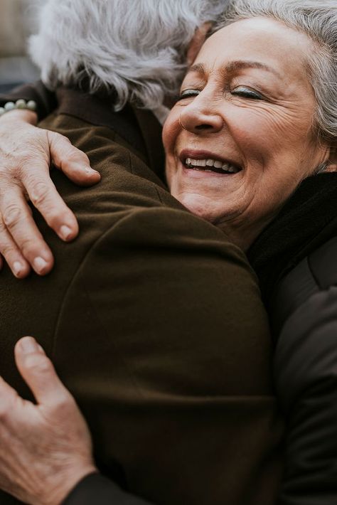 Senior couple hugging outdoors  | premium image by rawpixel.com / Felix Hug Photography, Friends Hugging, Smiling People, About Friends, Nice Pic, Hugging Couple, Happy Friends, Awesome Designs, Love Hug