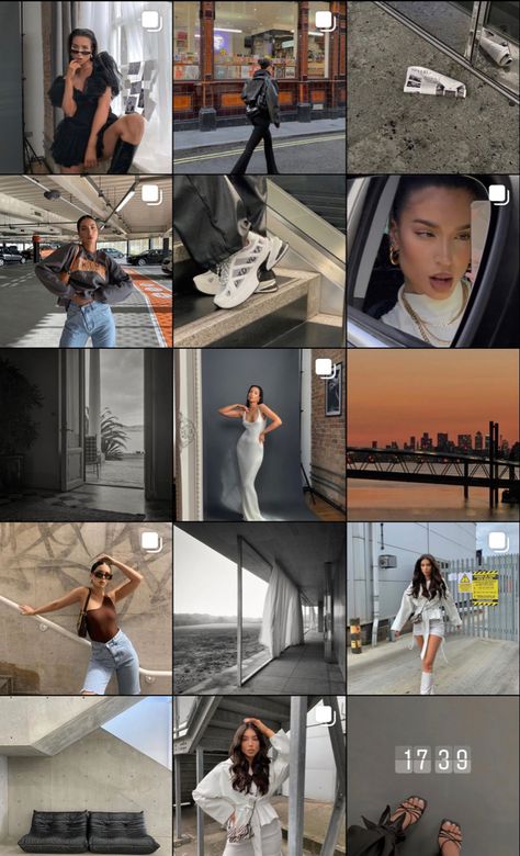 Streetstyle Instagram Feed, Baddie Aesthetic Instagram Feed, How To Organize Instagram Feed, City Girl Instagram Feed, How To Make Instagram Feed Look Good, Instagram Organization Feed, Idea For Instagram Page, Clean Feed Instagram, Nice Instagram Feed