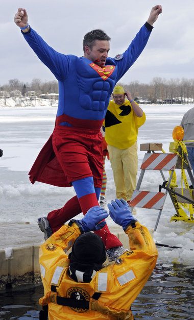 Participants brave the icy water for the 2012 Grand Rapids Polar Plunge for Special Olympics Michigan Polar Plunge Costume Ideas, Cold People, Polar Plunge, Special Olympics, Grand Rapids, Community Group, Cold Winter, Costume Ideas, Brave