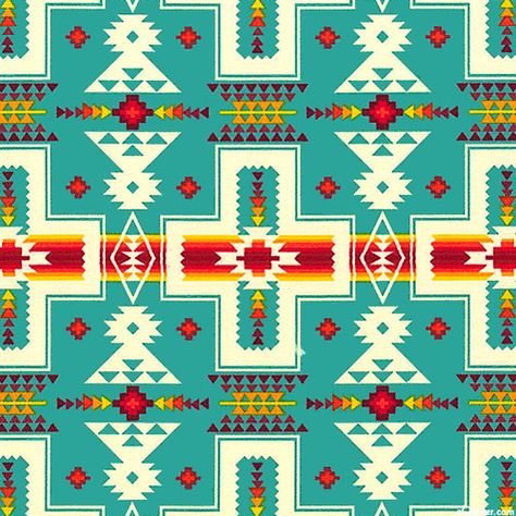 Tucson - Navajo Cross - Quilt Fabrics from www.eQuilter.com Southwest Fabric, Turquoise Blanket, Southwest Blankets, Arizona Art, Native Designs, Navajo Pattern, Native Print, Indian Designs, Native American Patterns