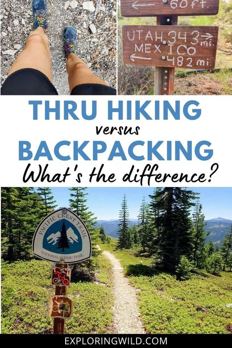 Thru hiking versus backpacking: both involve multi-day hiking and nights under the stars, but how do they compare in terms of logistics and culture? Thru hiking is a long-distance subset of backpacking and this fun overview explains what makes through hiking a unique activity in its own right. Maybe it'll inspire you to try your own thru hike! Through Hiking, Long Distance Hiking, Thru Hike, Nomadic Life, Travel Prep, Hiking Europe, Hiking Adventures, Backcountry Camping, Hiking Pack