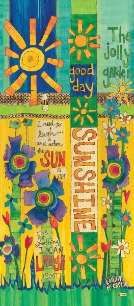 Garden Sayings, Painted Fence, Mosaic Tutorial, Garden Folly, Peace Poles, Peace Pole, Garden Totem, Art Pole, Painted Post