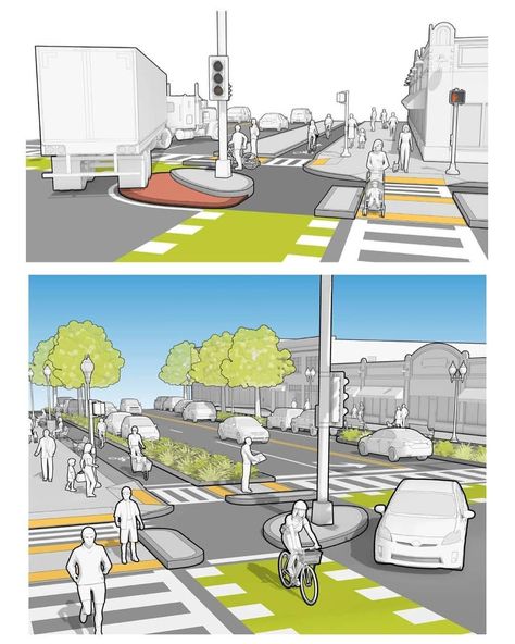 Streetscape Design, Architect Student, Urban Design Diagram, Urban Design Graphics, Urban Design Concept, Campus Design, Urban Design Plan, City Sketch, City Layout