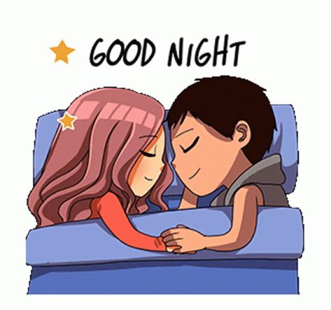 Goodnight Couple Sticker - Goodnight Couple Sleep - Discover & Share GIFs Goodnight Couple, Good Night Love You, Good Night Love, Good Night I Love You, Good Night Love Quotes, Love Cartoon Couple, Love You Gif, Night Gif, Good Night Love Images