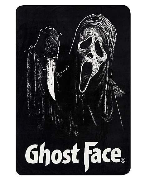 Ghost Face ® Fleece Blanket - Spirithalloween.com Ghost Face Blanket, Scream Vi, Movie Decor, Spencers Gifts, Fun World, Ghost Face, Ghost Faces, Random Art, Warm Blankets