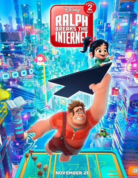 Tam Film, Vanellope Y Ralph, Disney Poster, Ralph Breaks The Internet, Full Mon, Jennifer Lee, Ingmar Bergman, 2018 Movies, Disney Posters