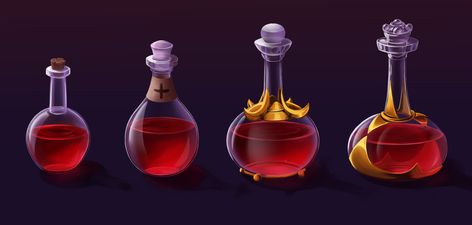 Healing Potion, Magic Bottles, Dnd Stuff, Game Design, Game Art, Healing, Quick Saves, Design