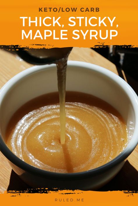 Keto Maple Syrup Recipe, Keto Maple Syrup, Keto Syrup, Keto Dressing, Maple Syrup Recipe, Low Carb Frittata, Keto Sauce, Keto Condiments, Keto Dips