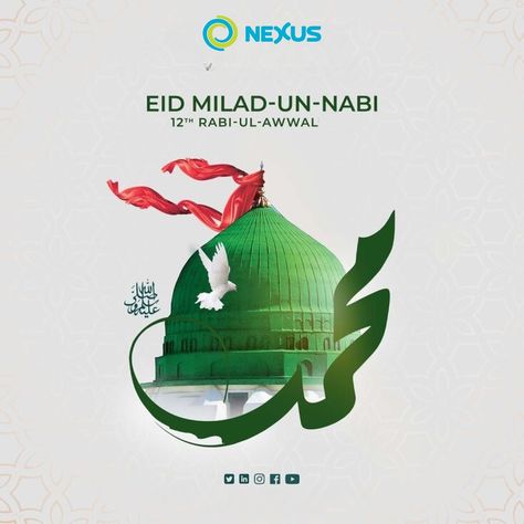 Celebrating the birth of the Prophet Muhammad (PBUH). May this Eid Milad-un-Nabi bring peace, love, and harmony to all. Milad Un Nabi Creative Poster, Milad Un Nabi Poster Design, Eid Milad Un Nabi Poster, Milad Un Nabi Poster, Saudi Design, Comic Book Background, Eid E Milad, Hijrah Islam, Eid Milad Un Nabi