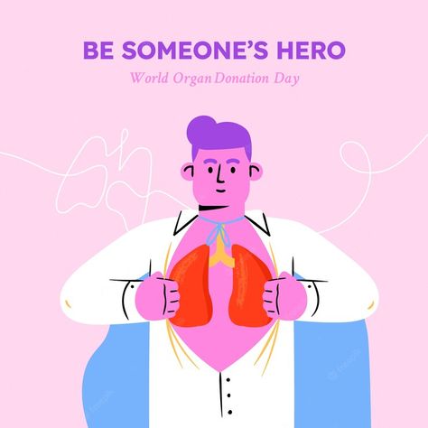 Organ Donation Illustration, Organ Donation Poster, World Organ Donation Day, English Slogans, Organ Donation Awareness, Flat World, Spiderman Coloring, Organ Transplant, Organ Donation