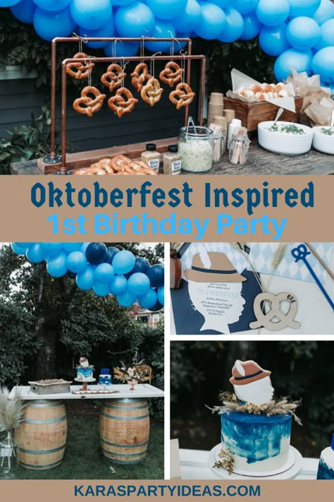 Kara's Party Ideas Oktoberfest Inspired 1st Birthday Party | Kara's Party Ideas Biergarten Party Ideas, Oktoberfest Themed Birthday Party, Octoberfest Birthday Party Ideas, Beerfest Party Ideas, Oktoberfest 1st Birthday, Oktoberfest Themed Party, Oktoberfest Birthday Cake, Oktoberfest 1st Birthday Party, Oktoberfest First Birthday Party