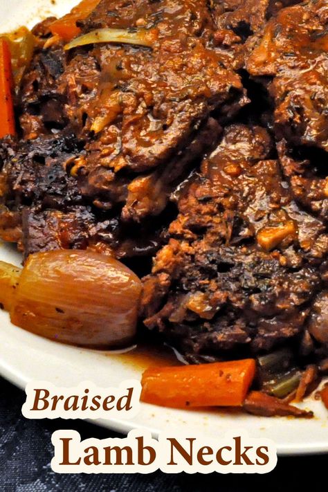 Lamb Neck Chops Recipe, Lamb Neck Stew, Lamb Neck Recipes, Lamb Roast Recipe, Mediterranean Recipe, Slow Roast Lamb, Roasted Lamb, African Foods, Mutton Chops