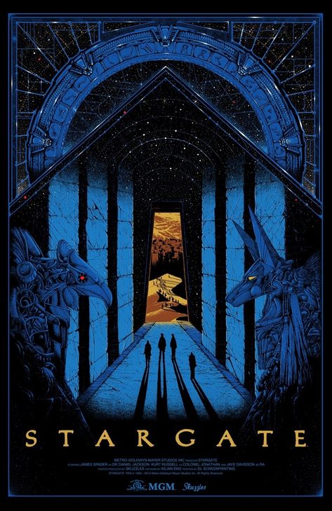 Stargate Movie, Kilian Eng, Stargate Universe, Bd Art, By Kilian, Best Movie Posters, Screen Print Poster, Stargate Sg1, Stargate Atlantis