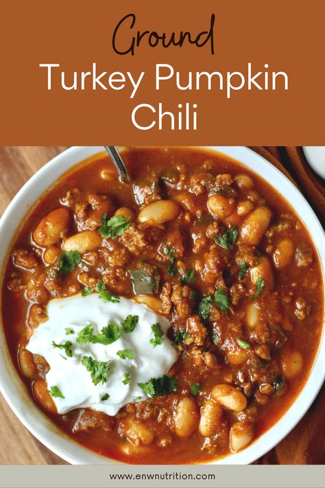 Fall Turkey Chili, Savory Pumpkin Recipes Soups, Pumpkin White Bean Chili, Pumpkin Turkey Chili, Fall Potluck, Traditional Turkey, Turkey Pumpkin Chili, Pumpkin Chili Recipe, Pumpkin Turkey