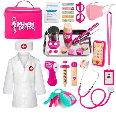 🩺 Time to play doctor! 🩺 Let your little one’s imagination soar with the Sundaymot 31-Piece Kids Doctor Kit. From a stethoscope that actually plays a heartbeat sound to a light-up thermometer and a toy phone, this kit has everything your child needs for hours of pretend play. Safe, durable, and portable, it’s perfect for toddlers aged 3-5. 🎁 Link in bio to shop now! 🛍 Shop Now at Logan's Toy Chest Mercari: https://www.mercari.com/us/item/m52570942931?sv=0 #KidsDoctorKit #PretendPlay #Tod... Kids Doctor Kit, Heartbeat Sound, Play Doctor, Toy Phone, Playing Doctor, Toddler Age, Kits For Kids, Christmas 2024, Toy Sets