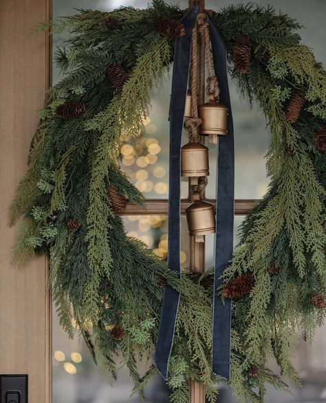 Are you decorating your front porch for Christmas? We're sharing over 25 ideas for inspiration this holiday season. From the most gorgeous garland to the most unique DIY nutcrackers, you'll be sure to find ideas you can replicate on your own front porch for the holidays! Porch Christmas Decor, Front Porch Christmas, Christmas Decor Inspiration, Christmas Front Porch, Christmas Front Doors, Christmas Porch Decor, Christmas Inspo, Front Porch Christmas Decor, Christmas Porch