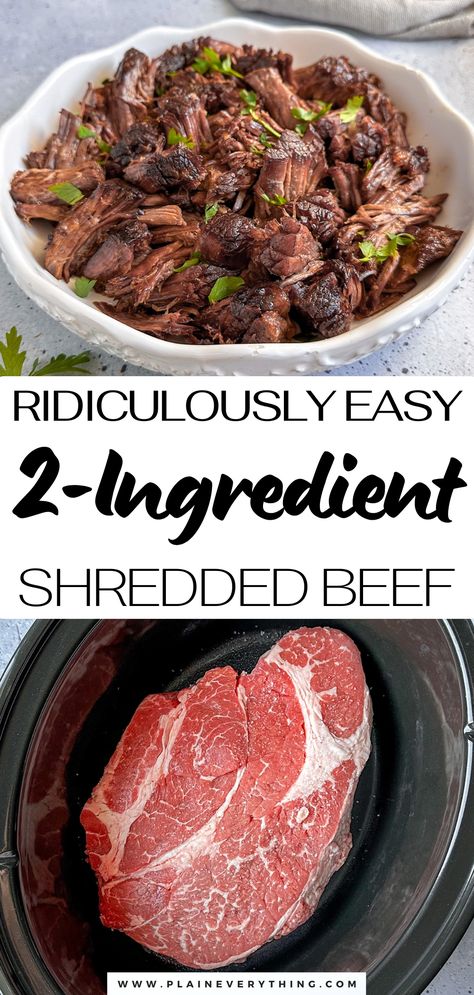 Easy Crockpot Shredded Beef Recipe Crockpot Shredded Beef Sandwiches, Shredded Beef Bowls Healthy, Easy Shredded Beef Recipes, Healthy Beef Crockpot Recipes, High Protein Crockpot Meal Prep, High Protein Rice Bowls, High Protein Crockpot Meals, Bbq Beef Crockpot, Meal Prep Rice