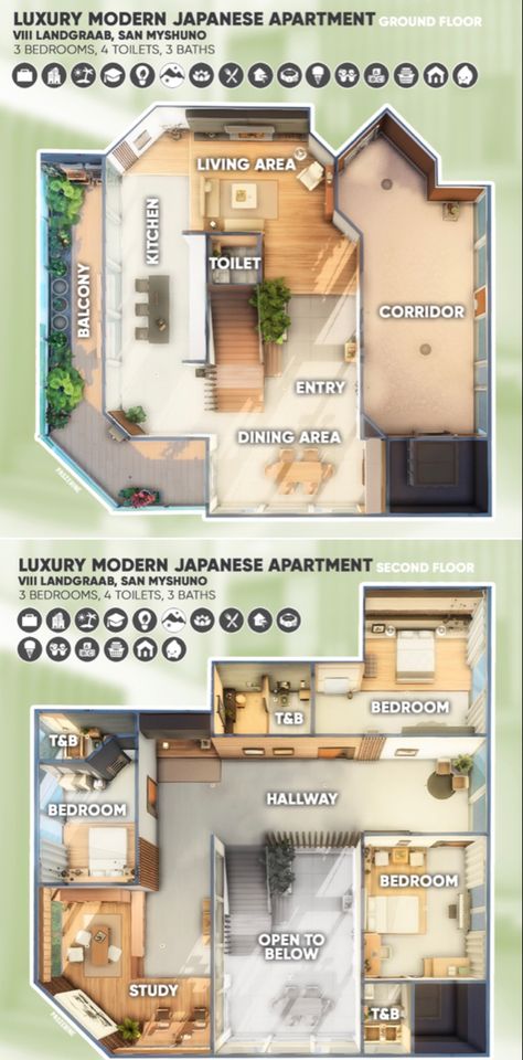 Sims 4 Floorplan Loft, Sims 4 Loft Layout, Sims 4 Build Ideas Layout 2 Floors, The Sims 4 Floorplan, 2 Story Sims House Layout, Ts4 Apartment Layout, Sims 4 Cc House Layout, Viii Landgraab Sims 4 Apartment Layout, 20 Culpepper House Layout