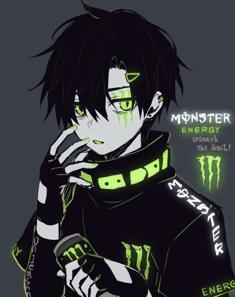 Monster energy boy drawing Monster Pfp, Monster Boy, Monster Energy, Reading List, Be Yourself, Persona, Energy, Reading, Green