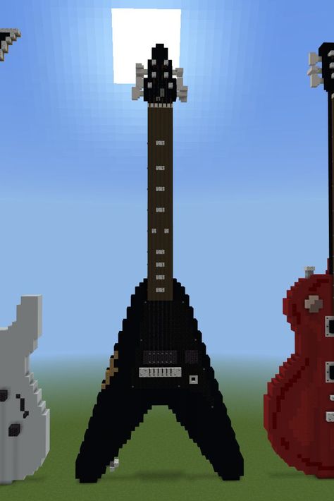 Gibson Flying V Melody Maker black USA 2011 Minecraft Guitar, Gibson Flying V, Flying V, Gibson, Electric Guitar, Minecraft, Music Instruments, Guitar, Quick Saves